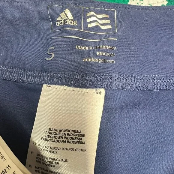 Adidas Golf Womens Floral  Print Hem Skirt Blue Knit Size S - Picture 10 of 11